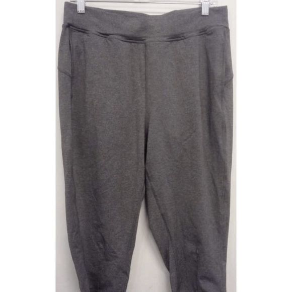 Lululemon Women's Gray Tapered Leg Pull On Cropped Pants Size 10 - Picture 1 of 4
